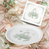 新しい章が始まる ヴィンテージエレガントウェディング 招待状