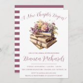 新しい章が始まる!春フローラブライダルシャワー 招待状 (正面/裏面)