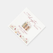 新しい章が始まる,本のテーマブライダルシャワー スタンダードカクテルナプキン (角)