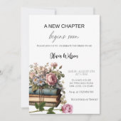 新しい章が始まる – 結婚式を控えた花嫁に  招待状 (正面)