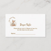 新しい章が始まる  赤ちゃんフクロウのオムツくじチケット エンクロージャーカード (正面)