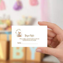 新しい章が始まる 赤ちゃんフクロウのオムツくじチケット エンクロージャーカード