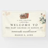 新しい章が始まろうとしている赤ちゃんシャワーへようこそ 横断幕 (横)