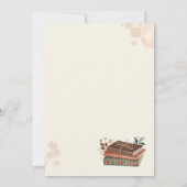 新しい章が始まろうとしている ベイビーシャワー 招待状 (裏面)