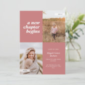 新しい章でバラ卒業招待状 招待状 (スタンド正面)