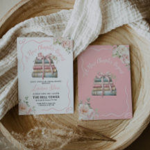 新しい章でブライダルシャワーの招待状を開く