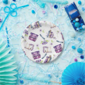 新しい章のシャワー、本をテーマにしたプレート ペーパープレート (パーティー)