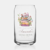 新しい章のストーリーブック ブライズシャワー ガラス缶 (正面)