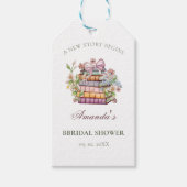 新しい章のストーリーブック ブライズシャワー ギフトタグ (正面)