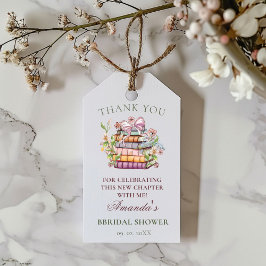 新しい章のストーリーブック ブライズシャワー 感謝祭 ギフトタグ