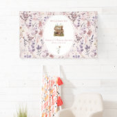 新しい章のブライダルシャワー ワイルドフラワー ウェルカムサイン 横断幕 (インサイチュ)