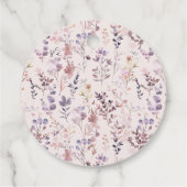 新しい章のブライダルシャワー 水彩画の野の花 フェイバータグ (裏面)