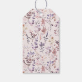 新しい章のブライダルシャワー 水彩画、野の花 ギフトタグ (裏面)