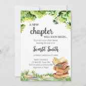 新しい章のベビーシャワー 招待状 (正面)