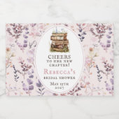 「新しい章の始まりに乾杯」ブライダルシャワー スパークリングワインラベル (シングルラベル)