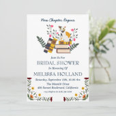 新しい章の始まりを祝う ブライダルシャワーの招待状 招待状 (スタンド正面)