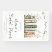 新しい章の始まり！ウェディングシャワーのウェルカムサイン 横断幕 (横)