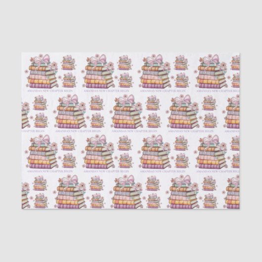 新しい章の始まり ストーリーブック ブライダルシャワー 薄葉紙 (正面)