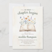 新しい章の始まり バースデーシャワー 招待状 (正面)