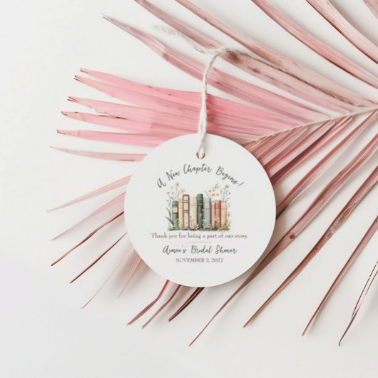 新しい章の始まり！ ブライダルシャワーのお favors フェイバータグ