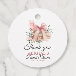 新しい章の始まり　ブライダルシャワーのご案内 フェイバータグ