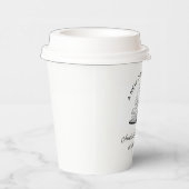 「新しい章の始まり」 ブライダルシャワーのためのエレガントな本好きな女性 紙コップ (右)