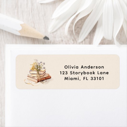 新しい章の始まり　ブライダルシャワーの返信先ラベル ラベル (インサイチュ)