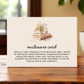 新しい章の始まり ブライダルシャワー エンクロージャーカード
