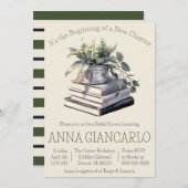 新しい章の始まり、ブライダルシャワー 招待状 (正面/裏面)