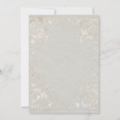 新しい章の始まり ボーホー ベア ニュートラル ベビーシャワー 招待状 (裏面)