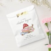 新しい章の始まり 冬の花柄ベビーシャワー フェイバーバッグ (封をした状態)