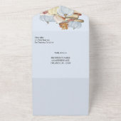 新しい章の本のテーマの男の子ベビーシャワー オールインワン招待状 (外側)