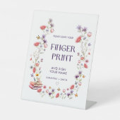 新しい章の絵本 ブライダルシャワーの指紋サイン 台座サイン (正面)