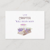 新しい章ストーリーブックどのように赤ちゃんシャワーのゲーム エンクロージャーカード (裏面)