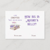 新しい章ストーリーブックどのように赤ちゃんシャワーのゲーム エンクロージャーカード (正面)