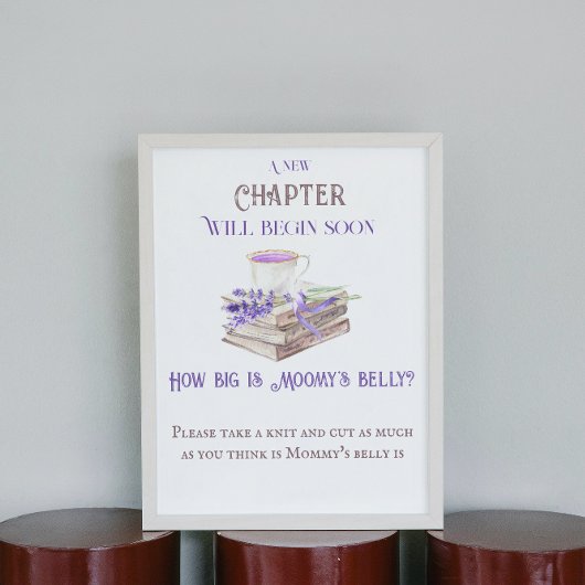 新しい章ストーリーブックどのように赤ちゃんシャワーのゲーム ポスター