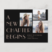 新しい章卒業発表はがき ポストカード (正面)