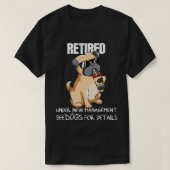 新しい管おもしろい理の下でDeのための犬を参照 Tシャツ (デザイン正面)