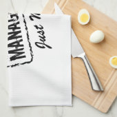 新しい管理たった今結婚しましたの台所タオルの下 キッチンタオル (四つ折り)