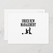 新しい管理の下でバチュラーパーティグルームギフト 案内ポストカード (正面/裏面)