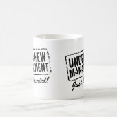 新しい管理の下のたった今結婚しましたのコーヒー・マグ| コーヒーマグカップ (中央)