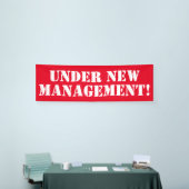 新しい管理バナーの下 横断幕 (トレードショー)