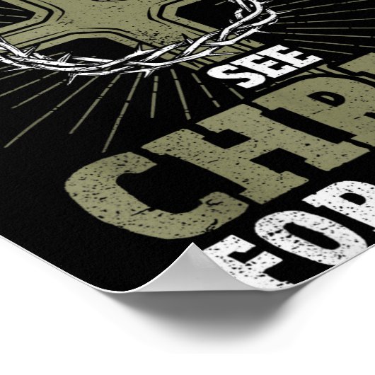 新しい管理体制のもとで洗礼を受けたクリスチャン、キリストに会う ポスター (角)