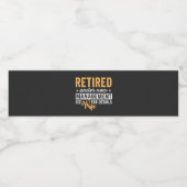 新しい管退職した理の下で妻を参照詳細。 ペットボトルラベル (シングルラベル)