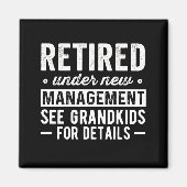 新しい管退職した理の下で， 「グランドキッズ」を参照 マグネット (正面)