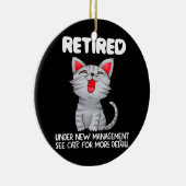 新しい管退職した理下では、猫が詳細を セラミックオーナメント (右)