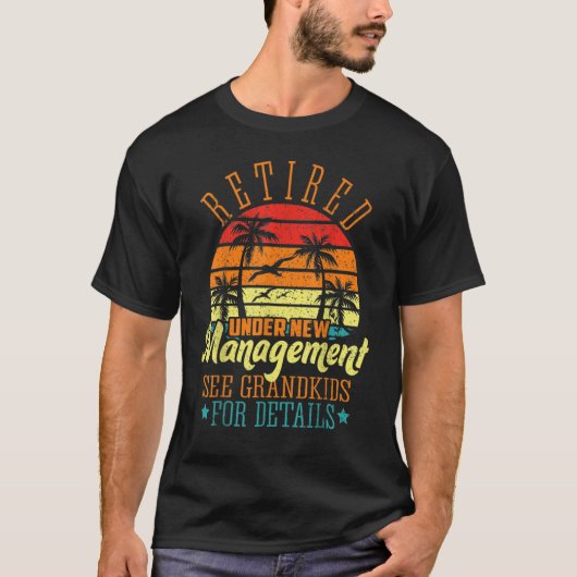 新しい管退職した理下でグランドキッズの引退を参照 Tシャツ (正面)