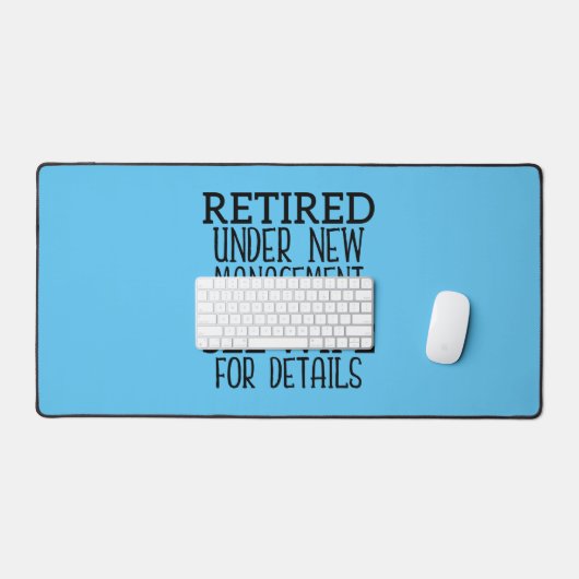 新しい管退職した理下で妻を参照詳細 デスクマット (キーボード&マウス)