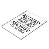 新しい管退職した理下で妻を参照詳細 ノートブック (左側)