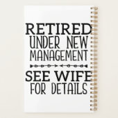 新しい管退職した理下で妻を参照詳細 プランナー手帳 (裏面)